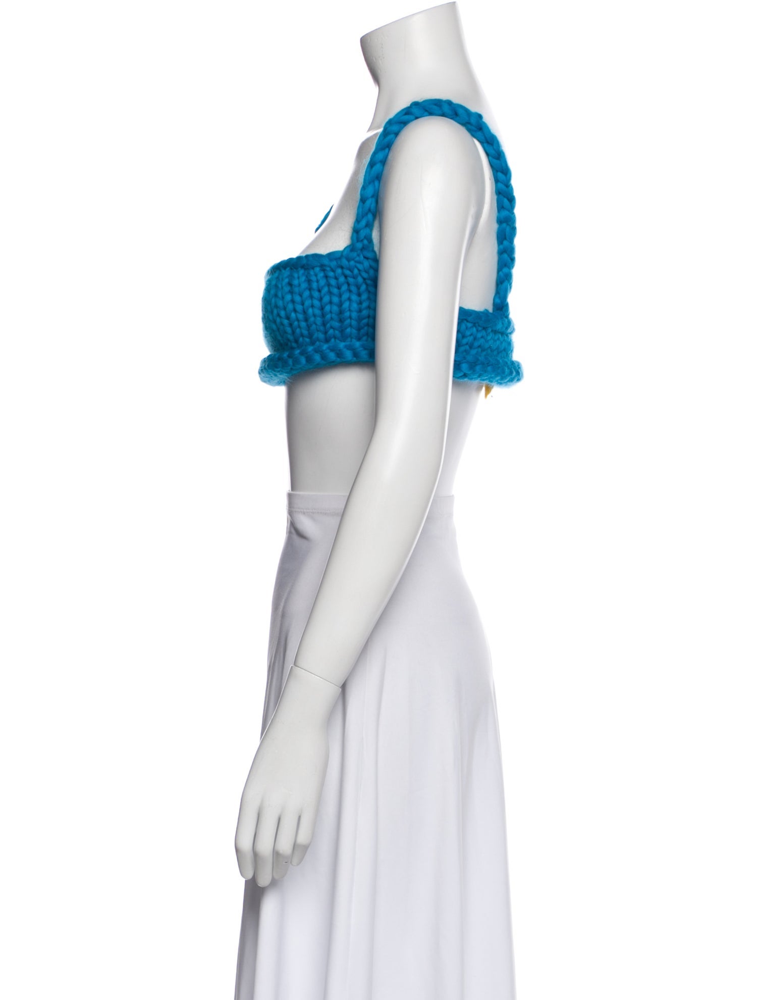 Hope Macaulay Merino Wool Square Neckline Crop Top w/ Tags