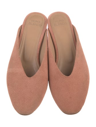 Huma Blanco Suede Mules