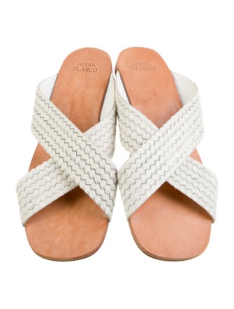 Huma Blanco Ponyhair Slides