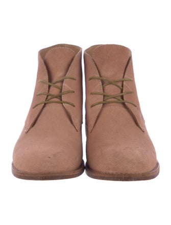 Huma Blanco Suede Lace-Up Boots