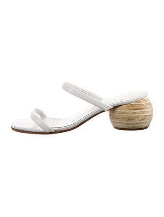 Huma Blanco Leather Slides