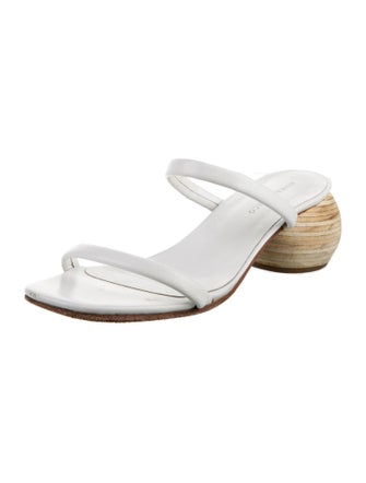 Huma Blanco Leather Slides