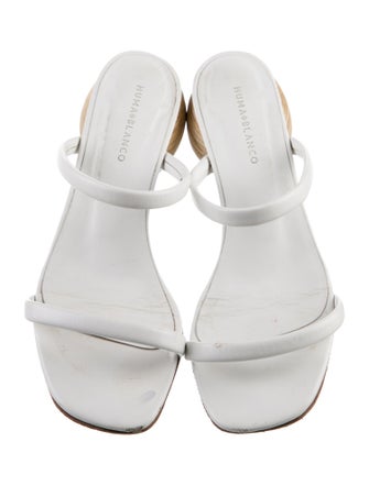 Huma Blanco Leather Slides