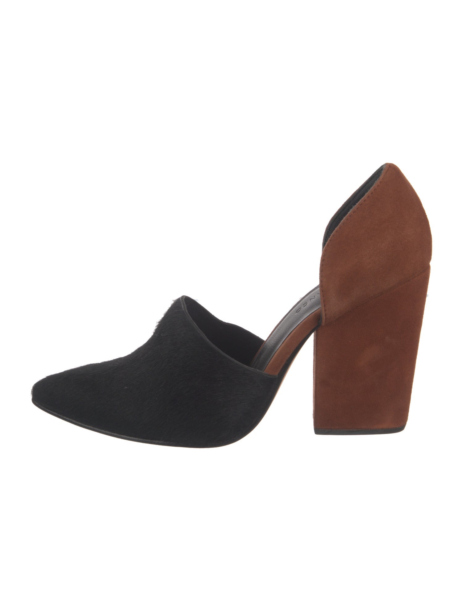 Huma Blanco Ponyhair D'Orsay Pumps