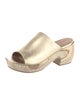 Huma Blanco Leather Animal Print Slides