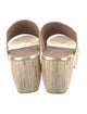Huma Blanco Leather Animal Print Slides