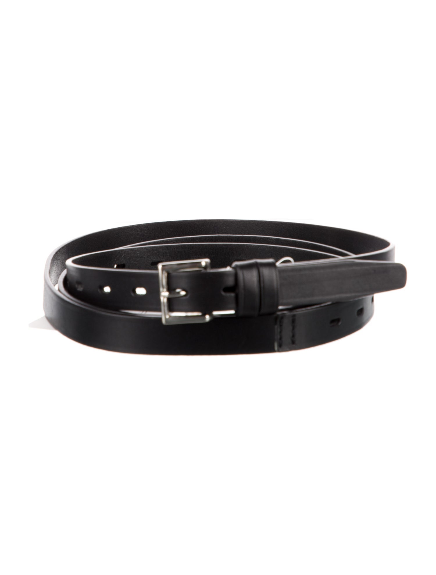 Hed Mayner Skinny Leather Belt