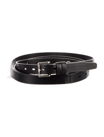 Hed Mayner Skinny Leather Belt