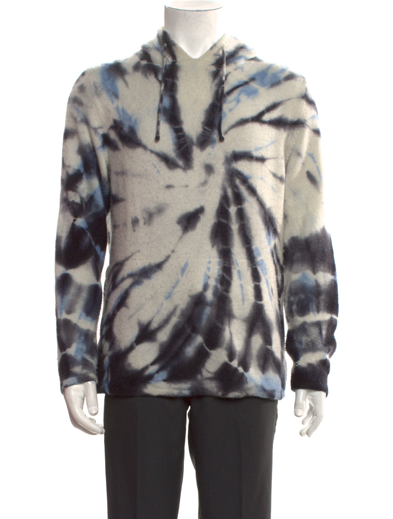 Harden Cashmere Tie-Dye Print Hoodie