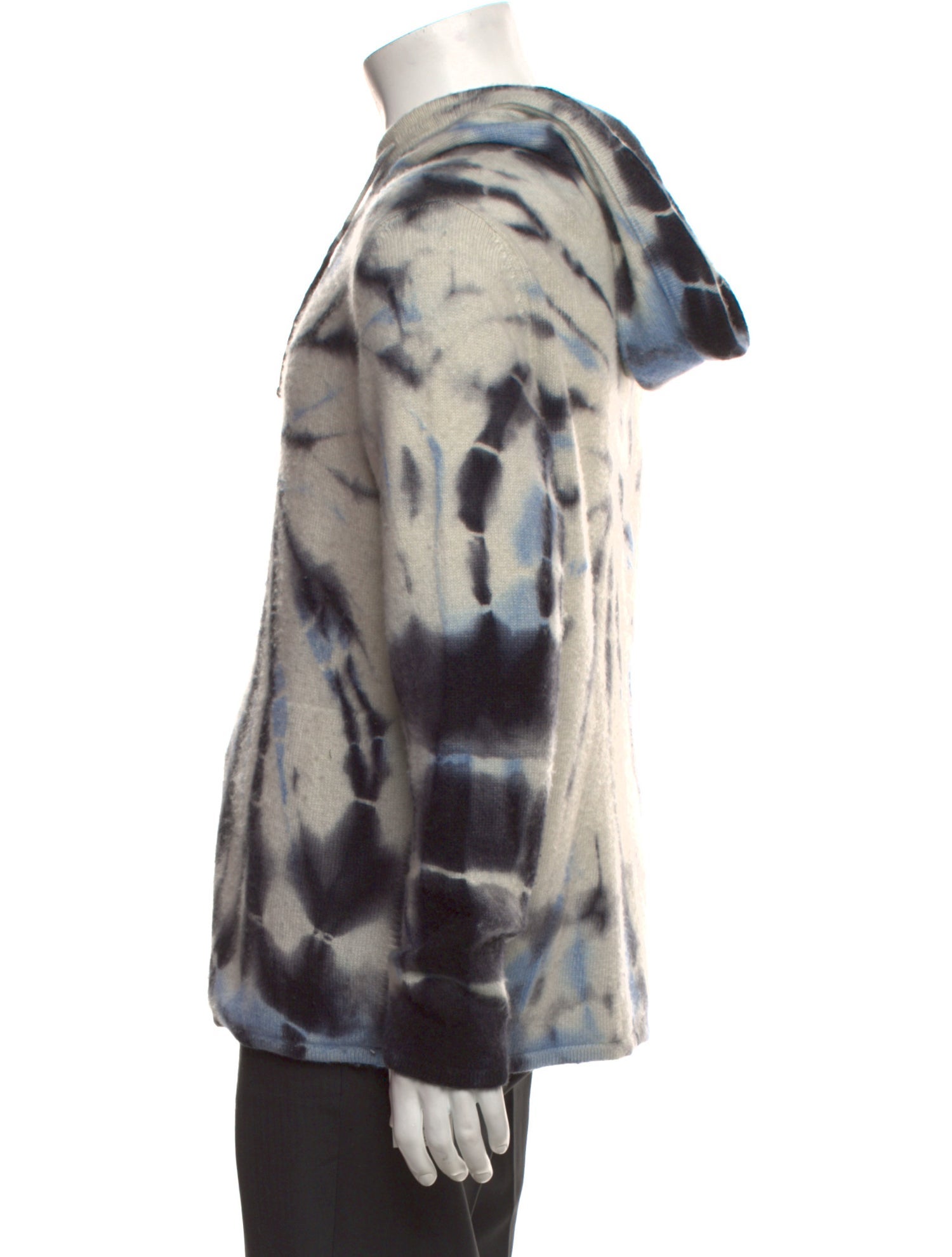 Harden Cashmere Tie-Dye Print Hoodie