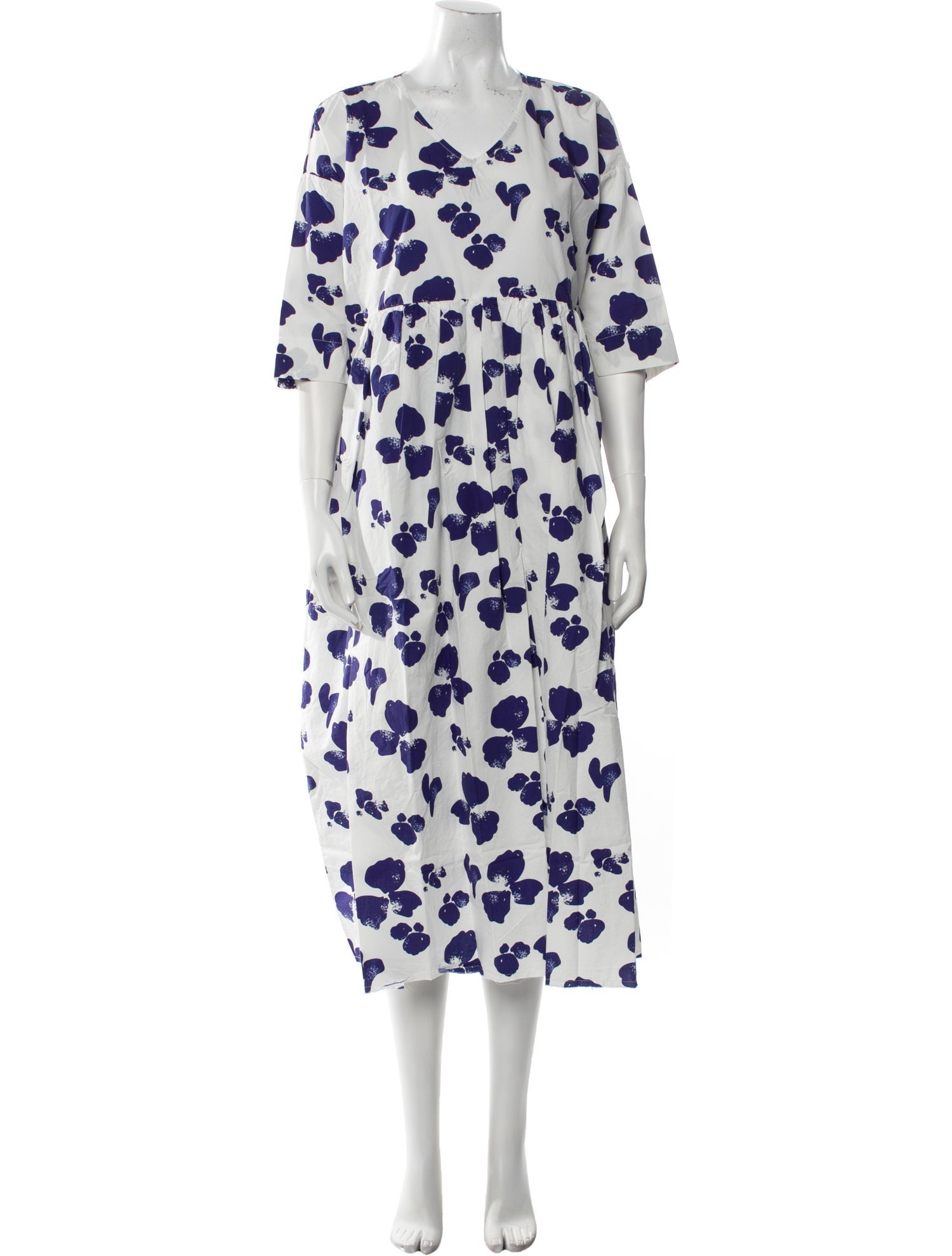 Hannoh Wessel Printed Midi Length Dress w/ Tags