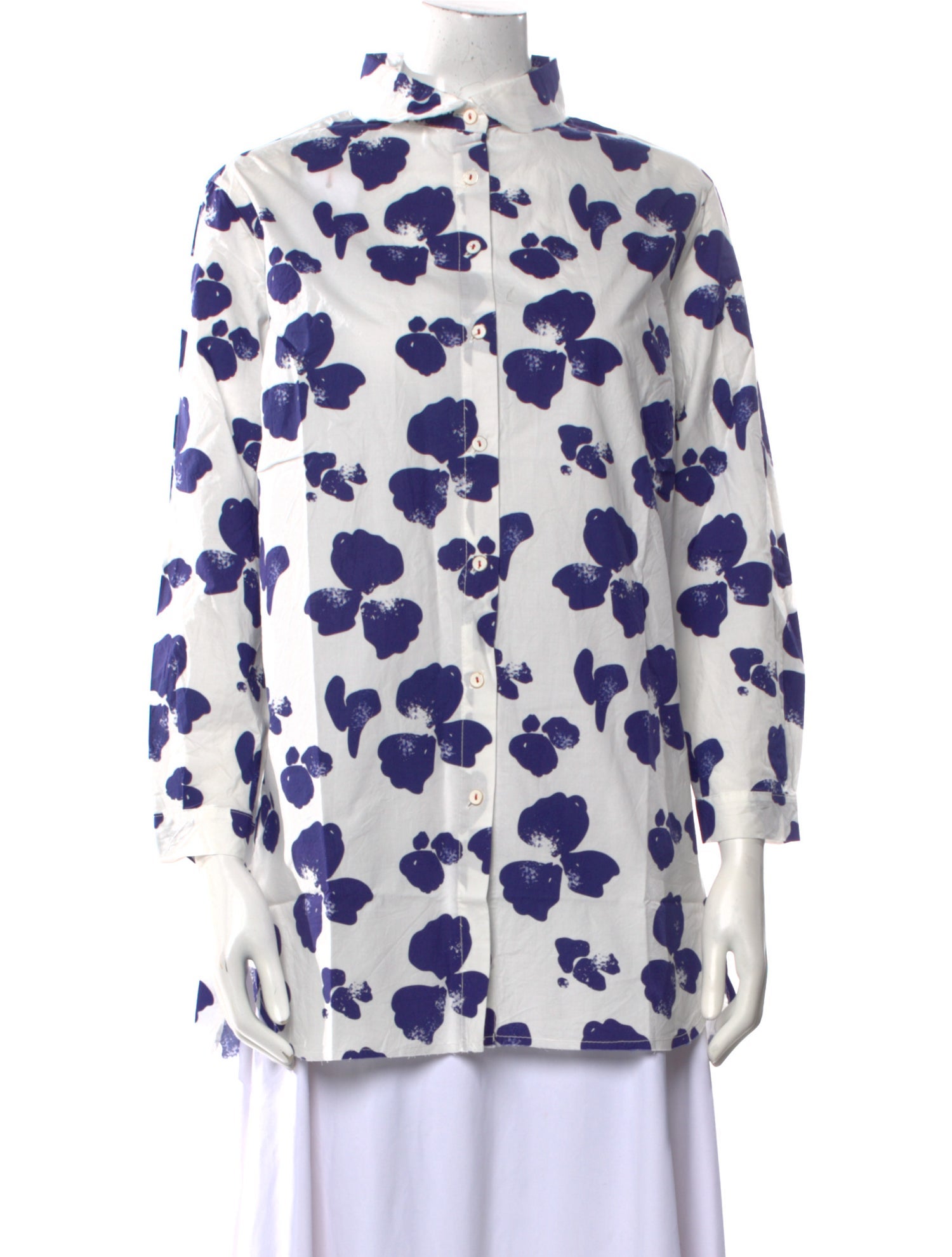 Hannoh Wessel Floral Print Mock Neck Tunic w/ Tags