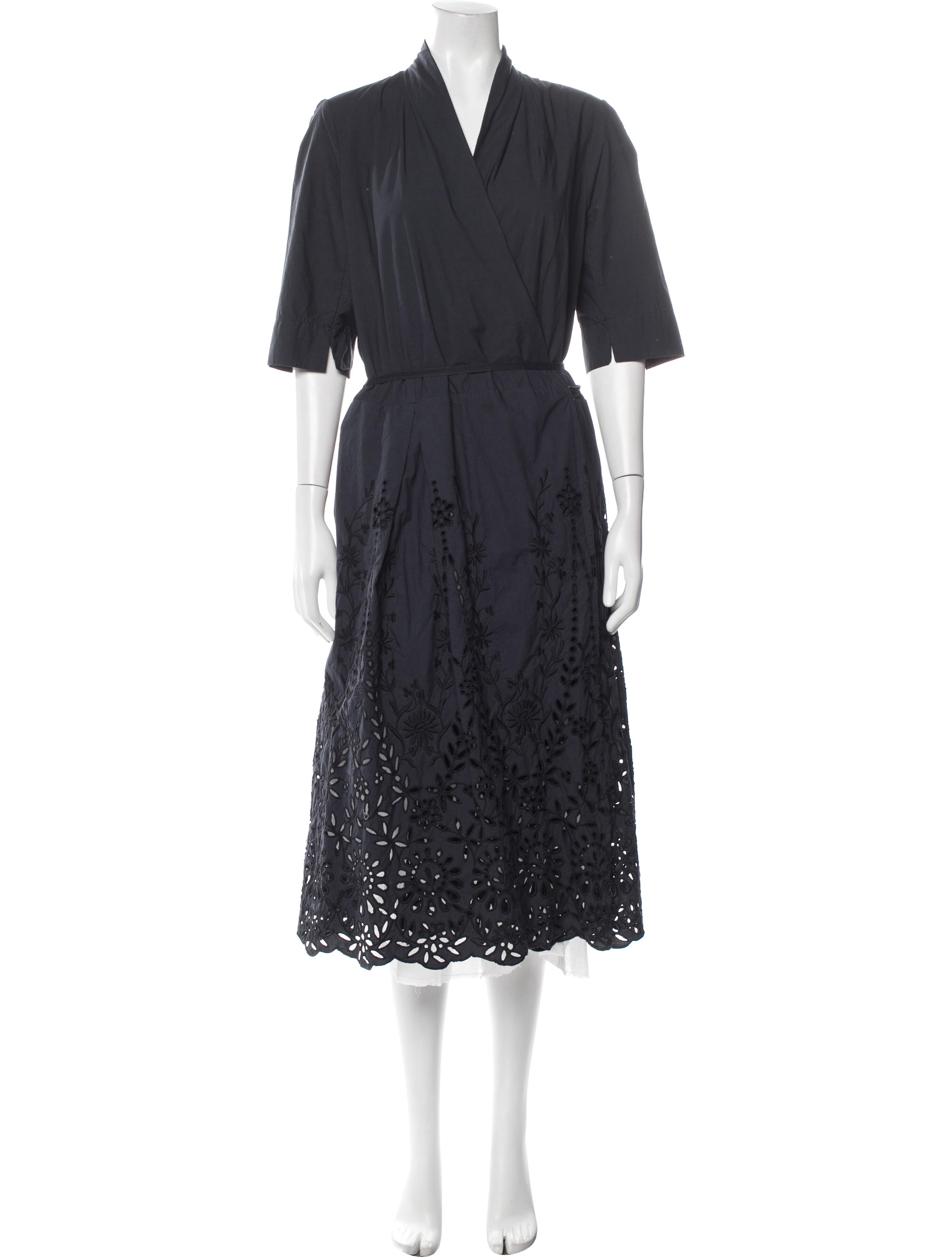 Hannoh Wessel V-Neck Midi Length Dress