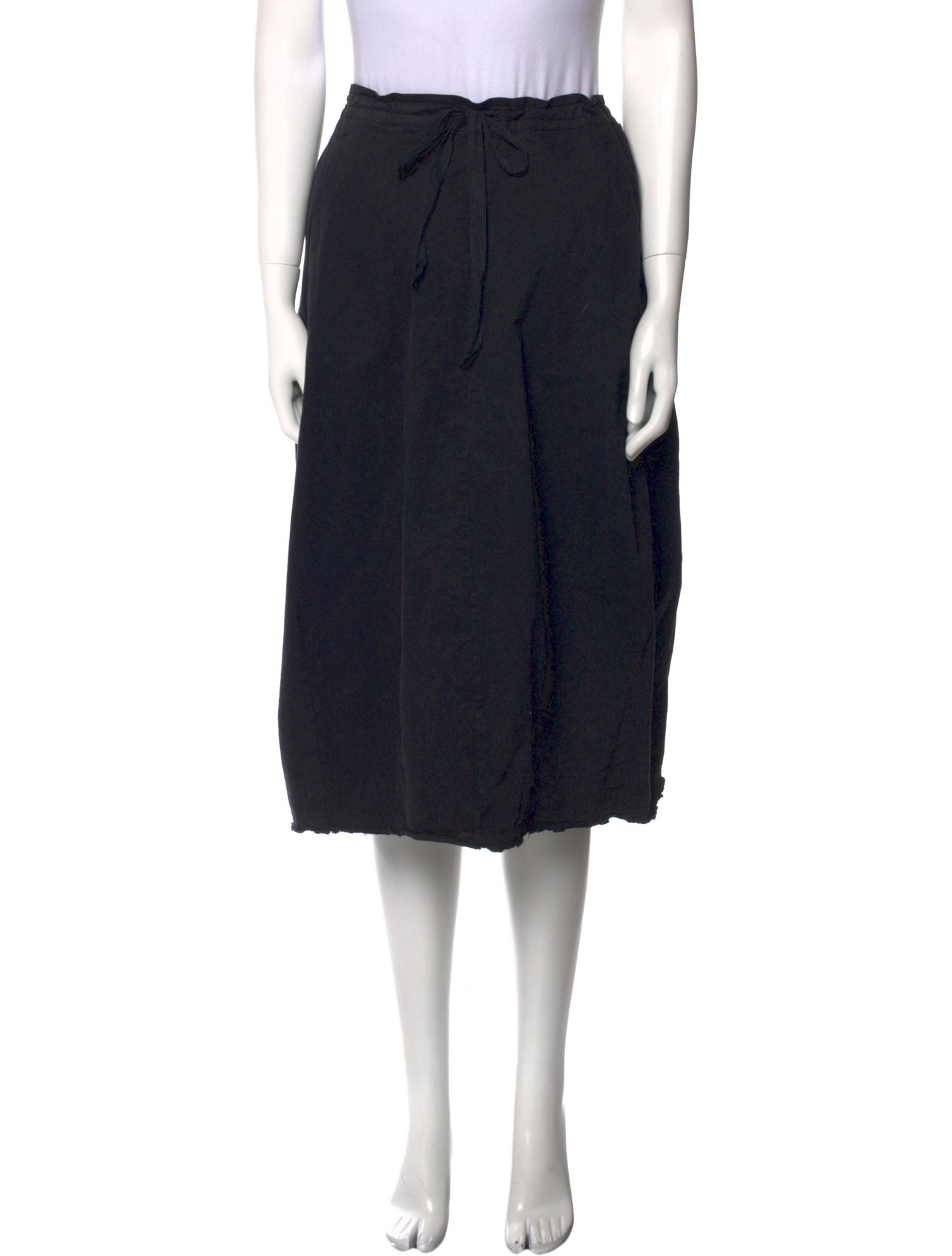 Hannoh Wessel Distressed Accents Knee-Length Skirt