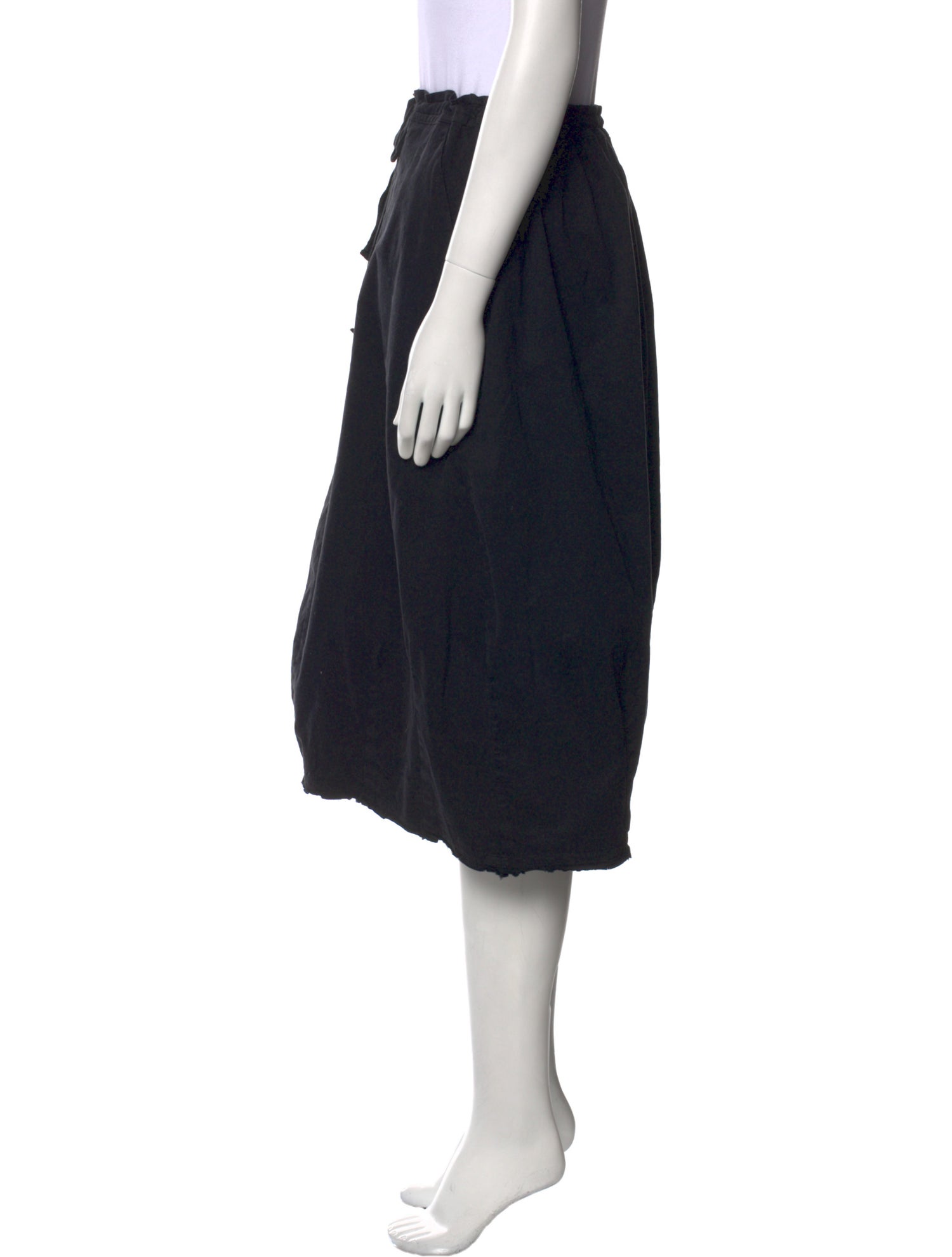 Hannoh Wessel Distressed Accents Knee-Length Skirt
