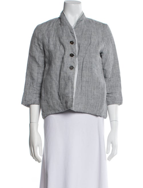 Hannoh Wessel Linen Tweed Pattern Evening Jacket