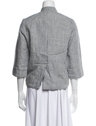 Hannoh Wessel Linen Tweed Pattern Evening Jacket