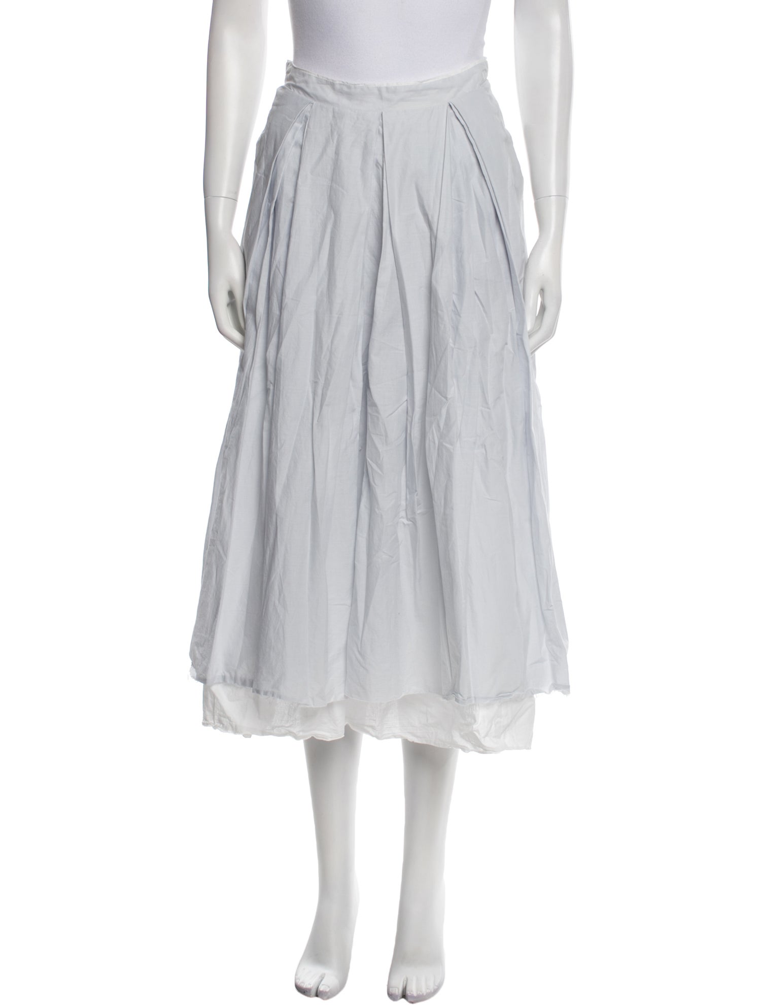 Hannoh Wessel Pleated Accents Midi Length Skirt