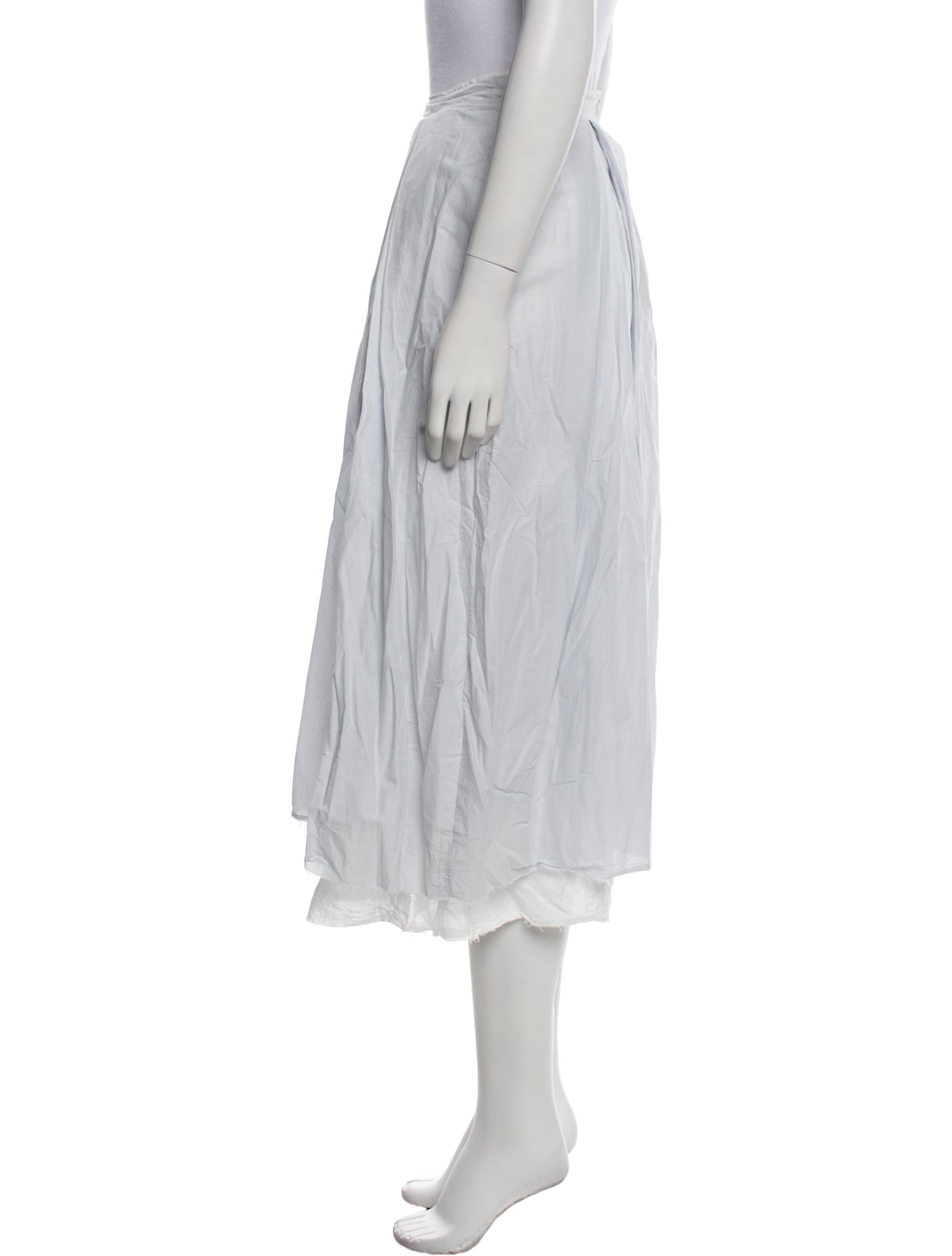 Hannoh Wessel Pleated Accents Midi Length Skirt