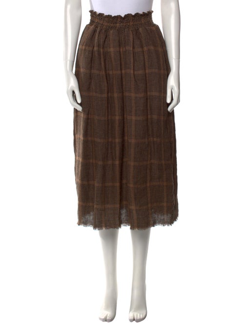 Hannoh Wessel Linen Midi Length Skirt