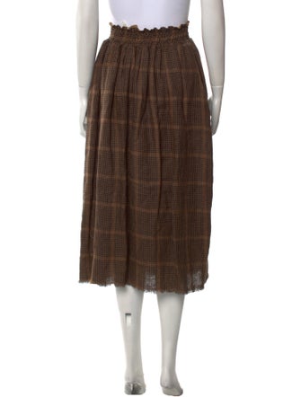 Hannoh Wessel Linen Midi Length Skirt