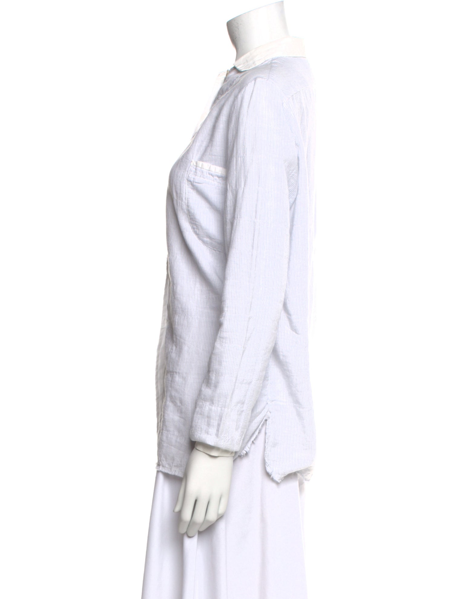 Hannoh Wessel Striped Long Sleeve Button-Up Top