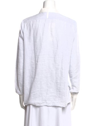 Hannoh Wessel Striped Long Sleeve Button-Up Top