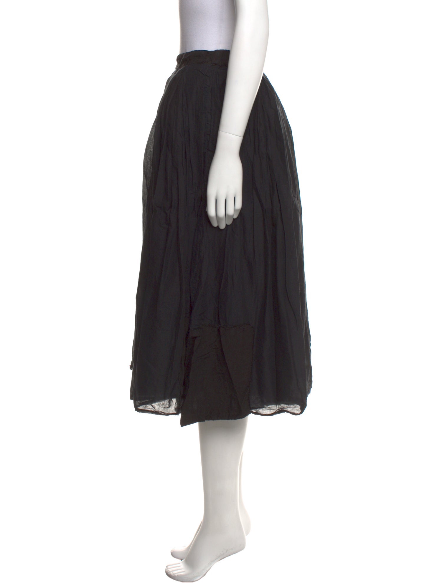 Hannoh Wessel Pleated Accents Knee-Length Skirt