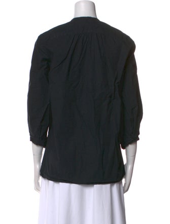 Hannoh Wessel V-Neck Three-Quarter Sleeve Blouse