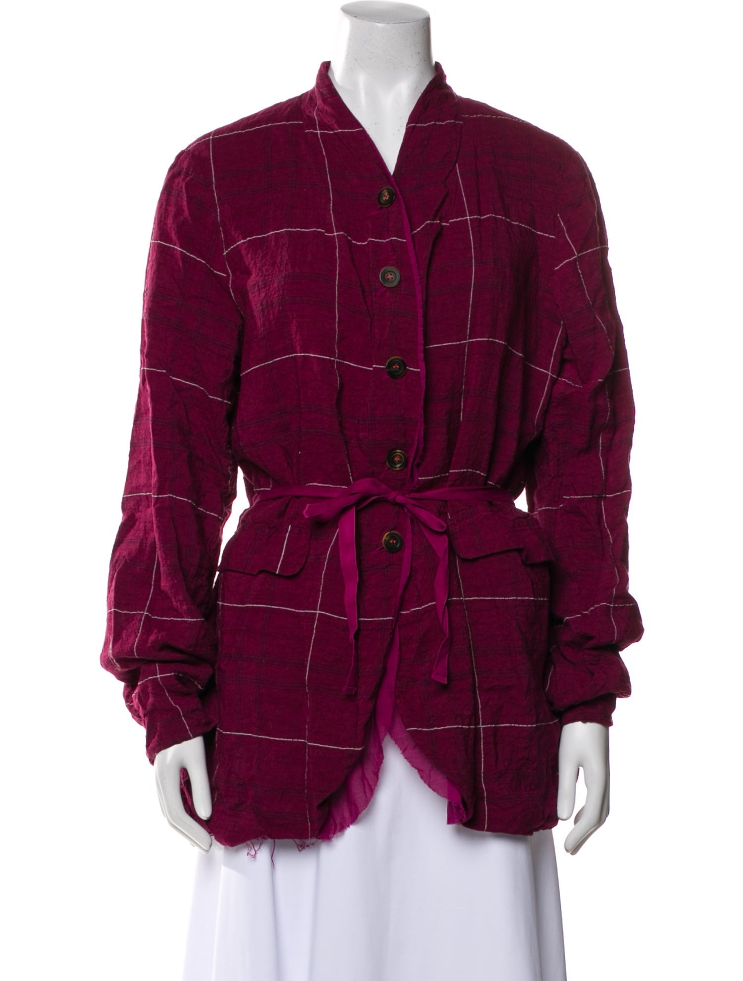 Hannoh Wessel Plaid Print Coat