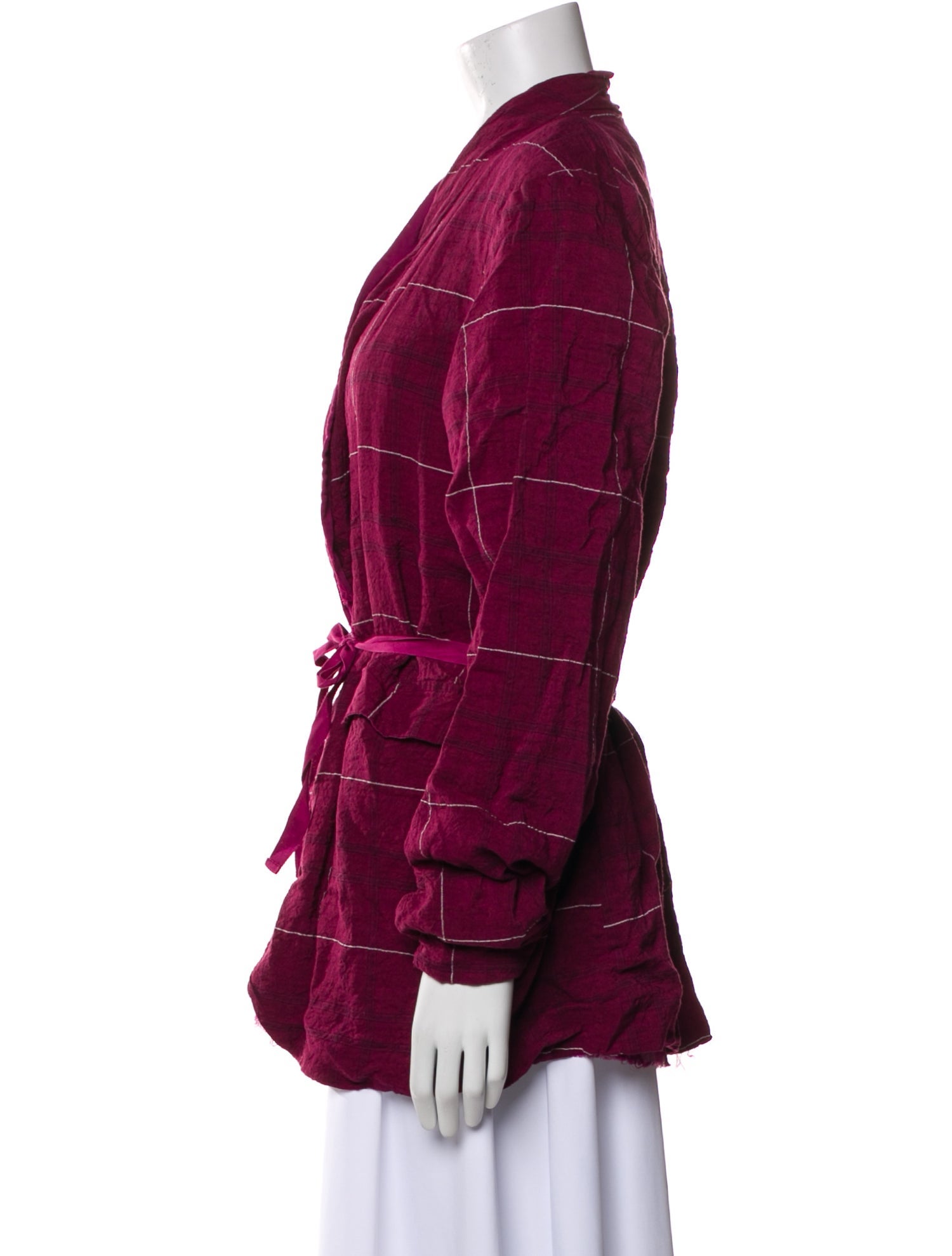 Hannoh Wessel Plaid Print Coat