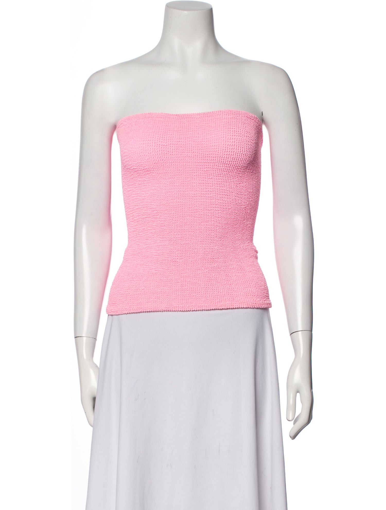 Hunza G Nylon Strapless Crop Top