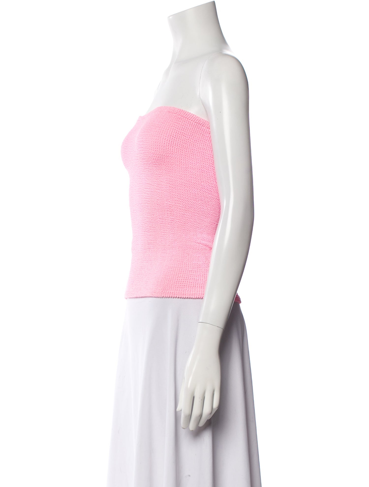 Hunza G Nylon Strapless Crop Top