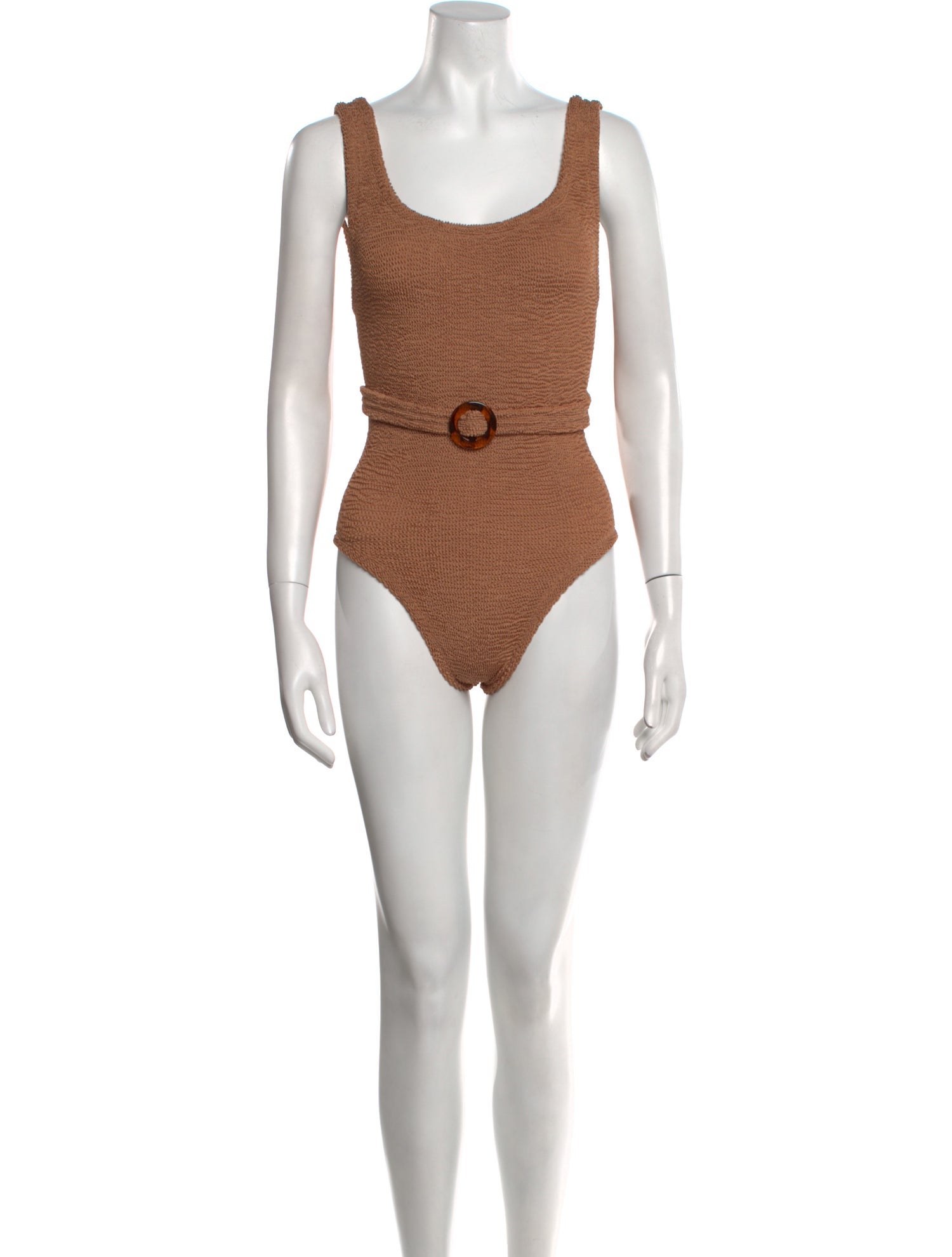 Hunza G Nylon Scoop Neck Bodysuit