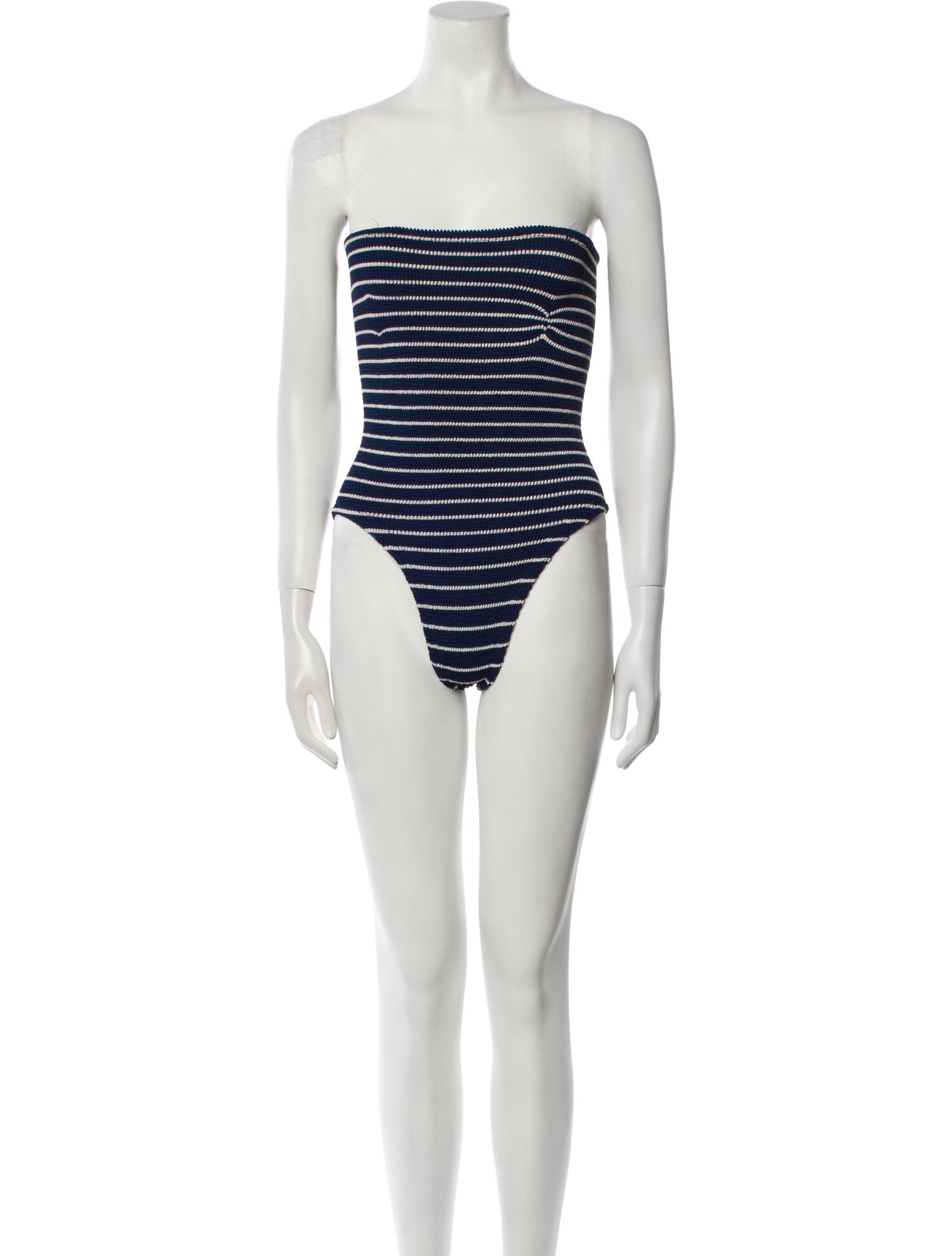 Hunza G Nylon Striped Bodysuit