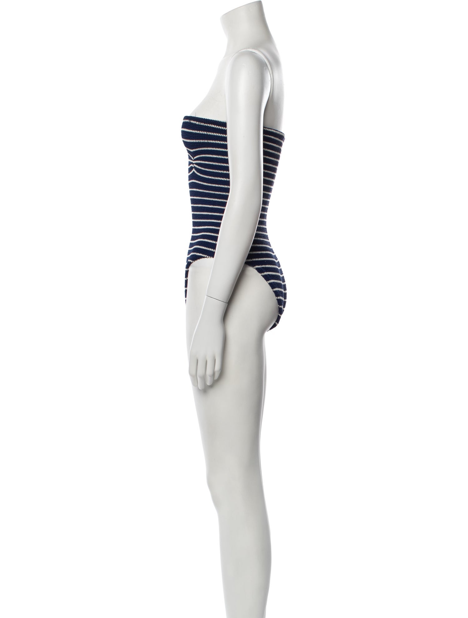 Hunza G Nylon Striped Bodysuit