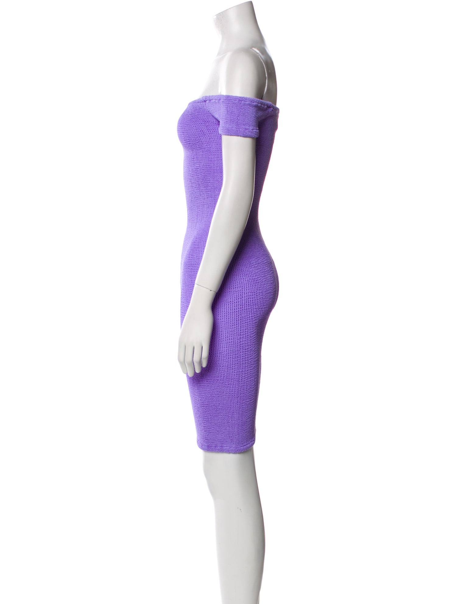 Hunza G Off-The-Shoulder Mini Dress