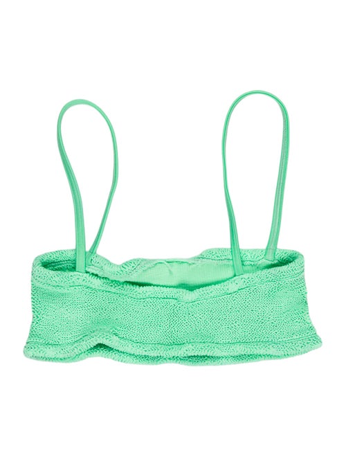 Hunza G Printed Scalloped Accent Top