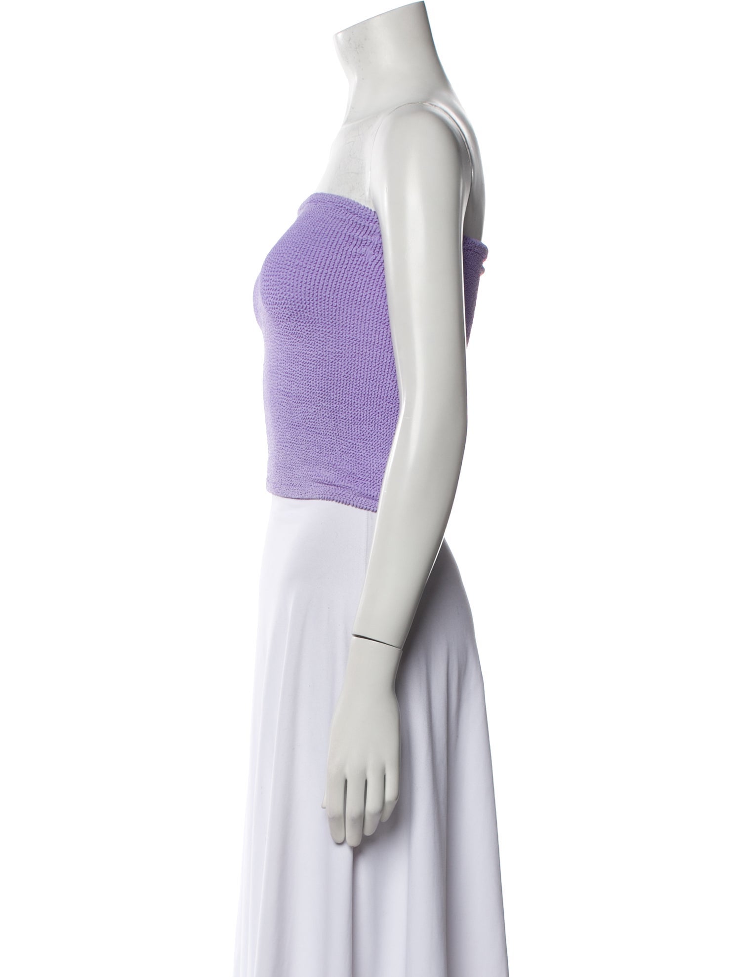 Hunza G Nylon Strapless Crop Top