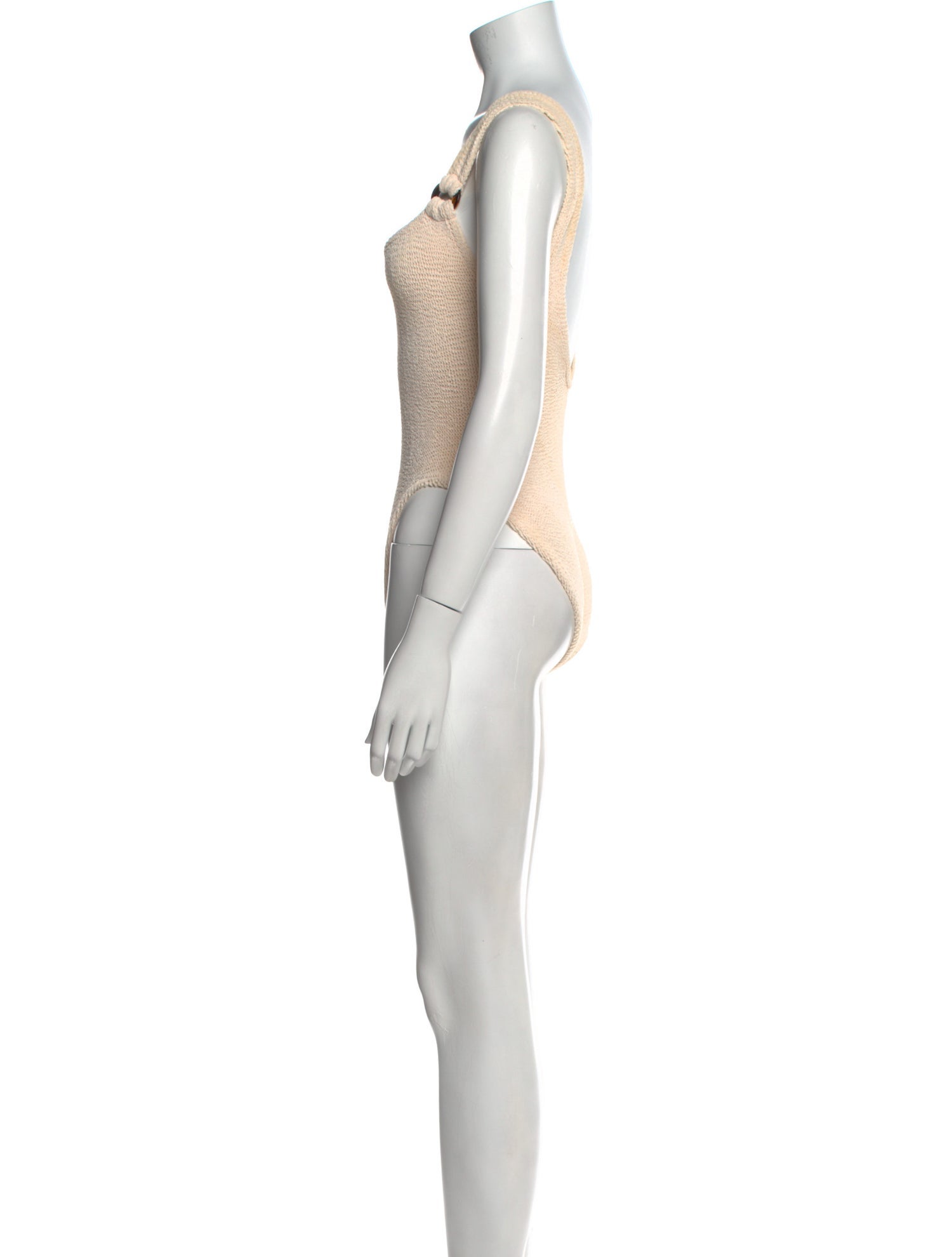 Hunza G Nylon Square Neckline Bodysuit