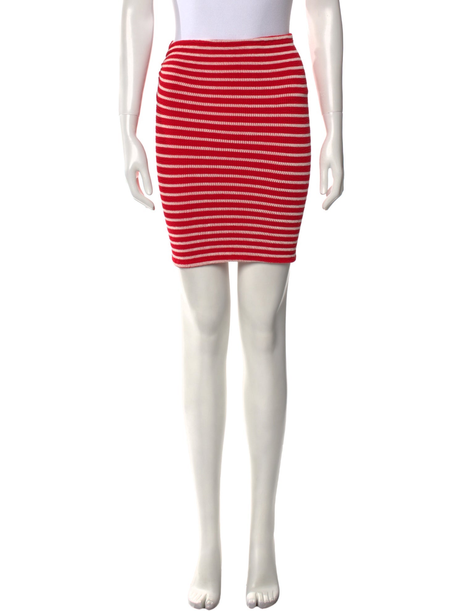 Hunza G Striped Mini Skirt