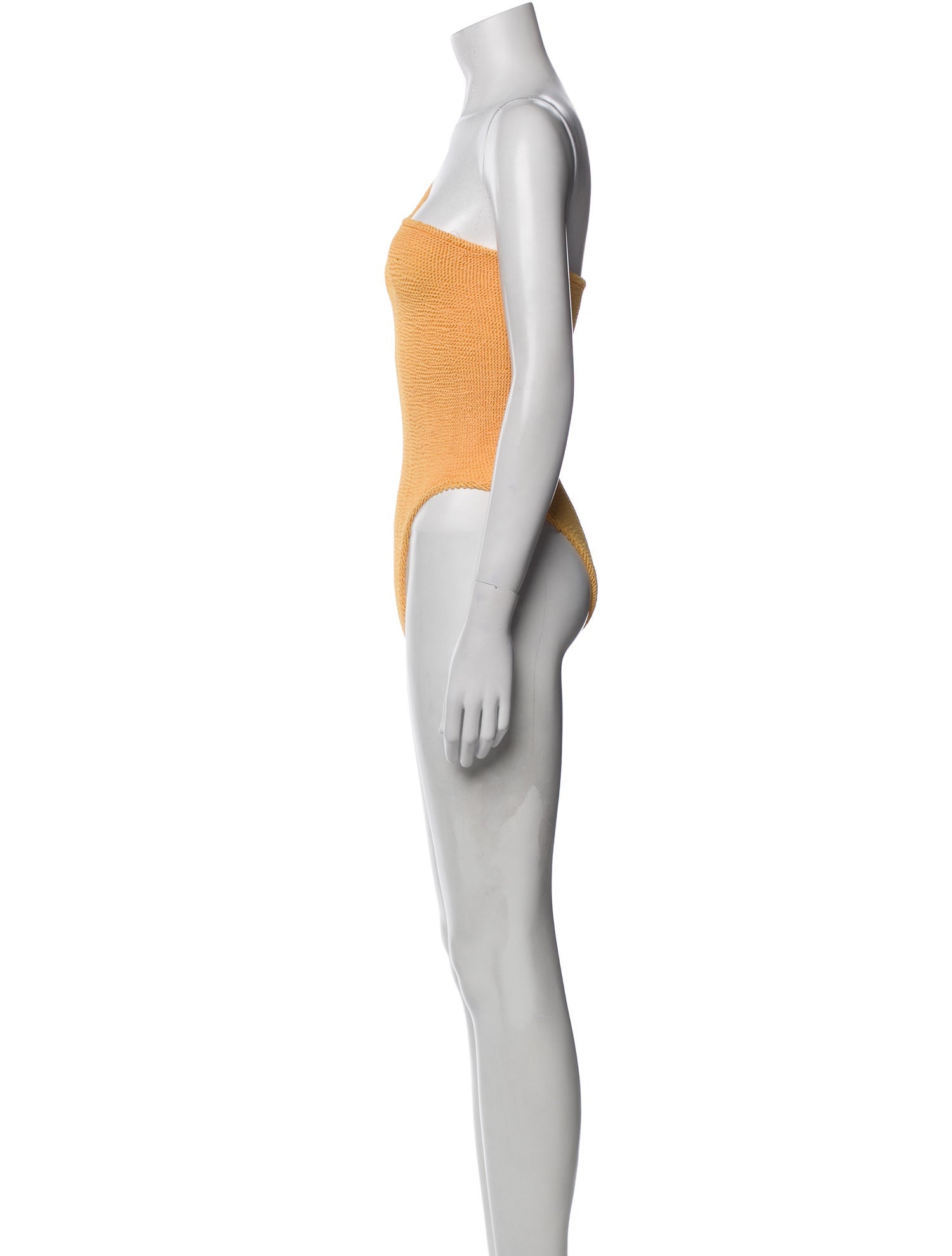 Hunza G Nylon One-Shoulder Bodysuit