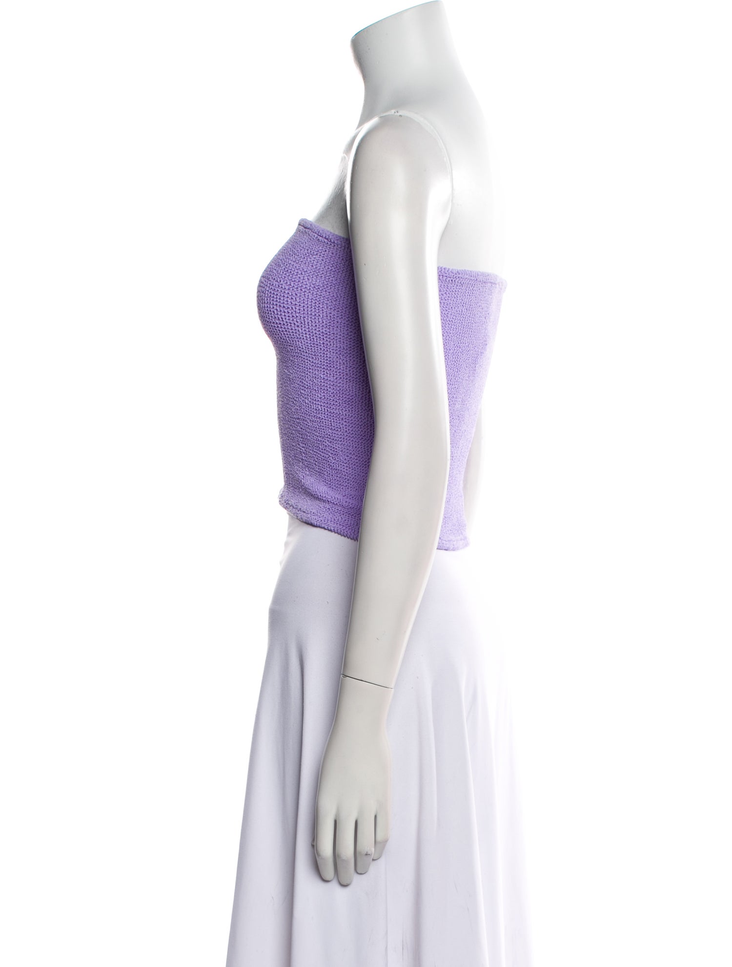 Hunza G Nylon Strapless Crop Top