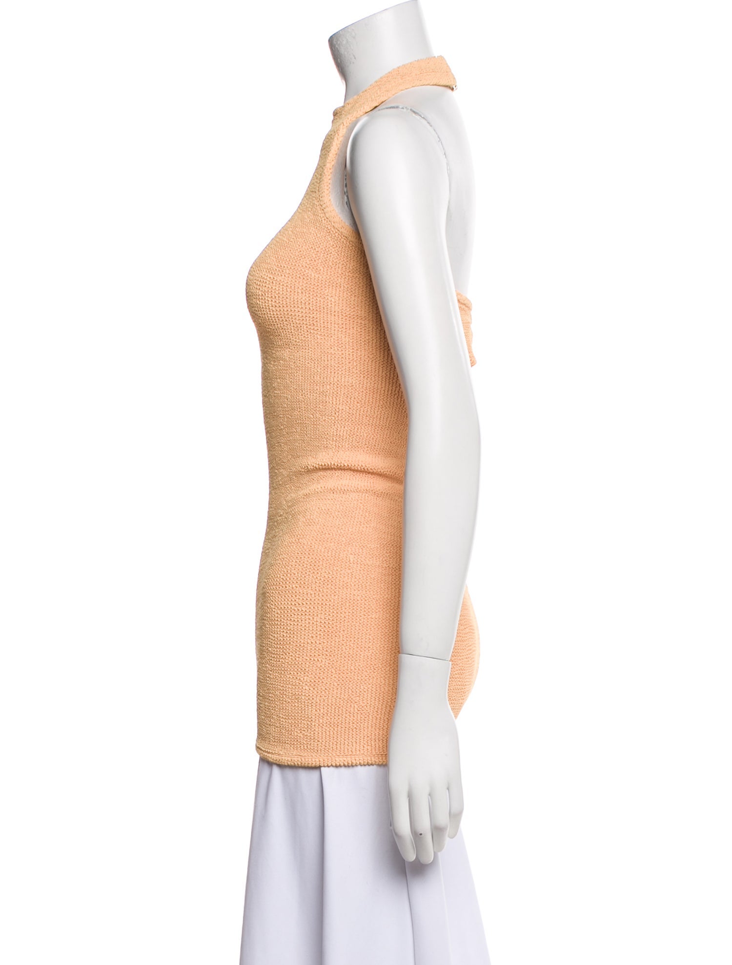 Hunza G Nylon Mock Neck Top