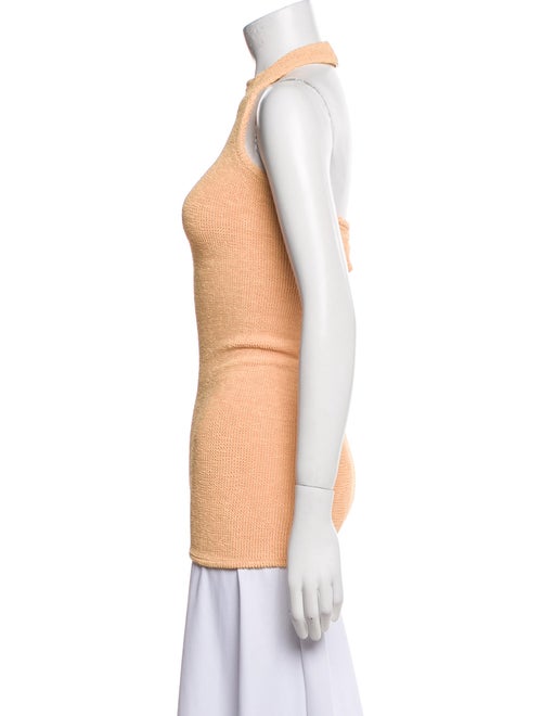 Hunza G Nylon Mock Neck Top