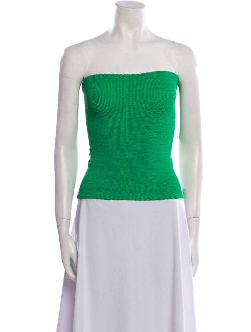 Hunza G Nylon Strapless Crop Top