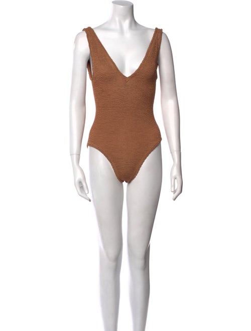 Hunza G V-Neck Sleeveless Bodysuit