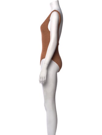 Hunza G V-Neck Sleeveless Bodysuit