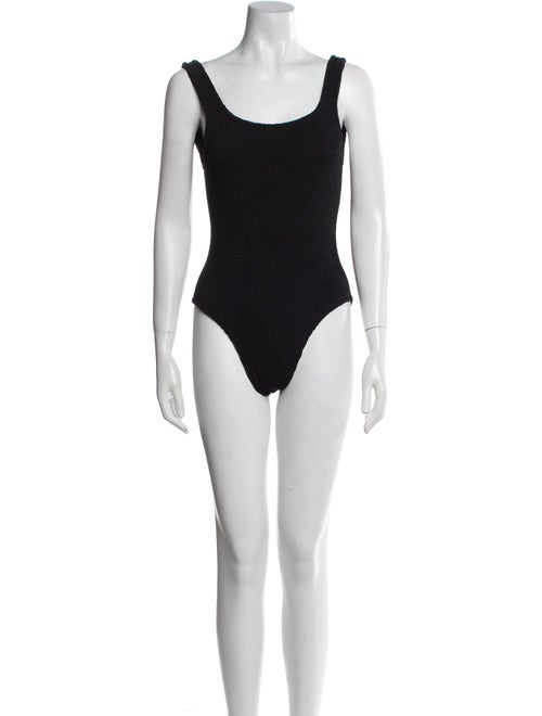 Hunza G Nylon Scoop Neck Bodysuit