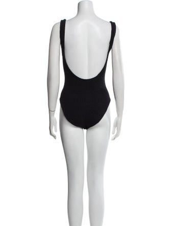 Hunza G Nylon Scoop Neck Bodysuit